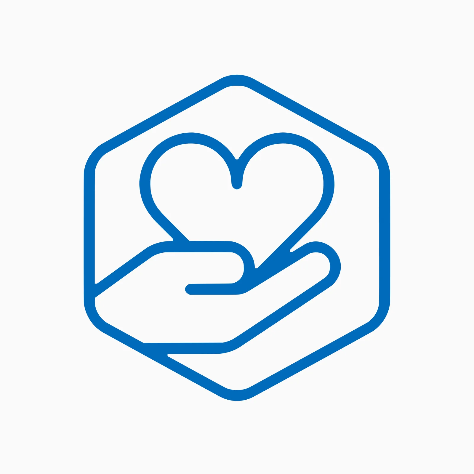 A pair of hands cradling a heart