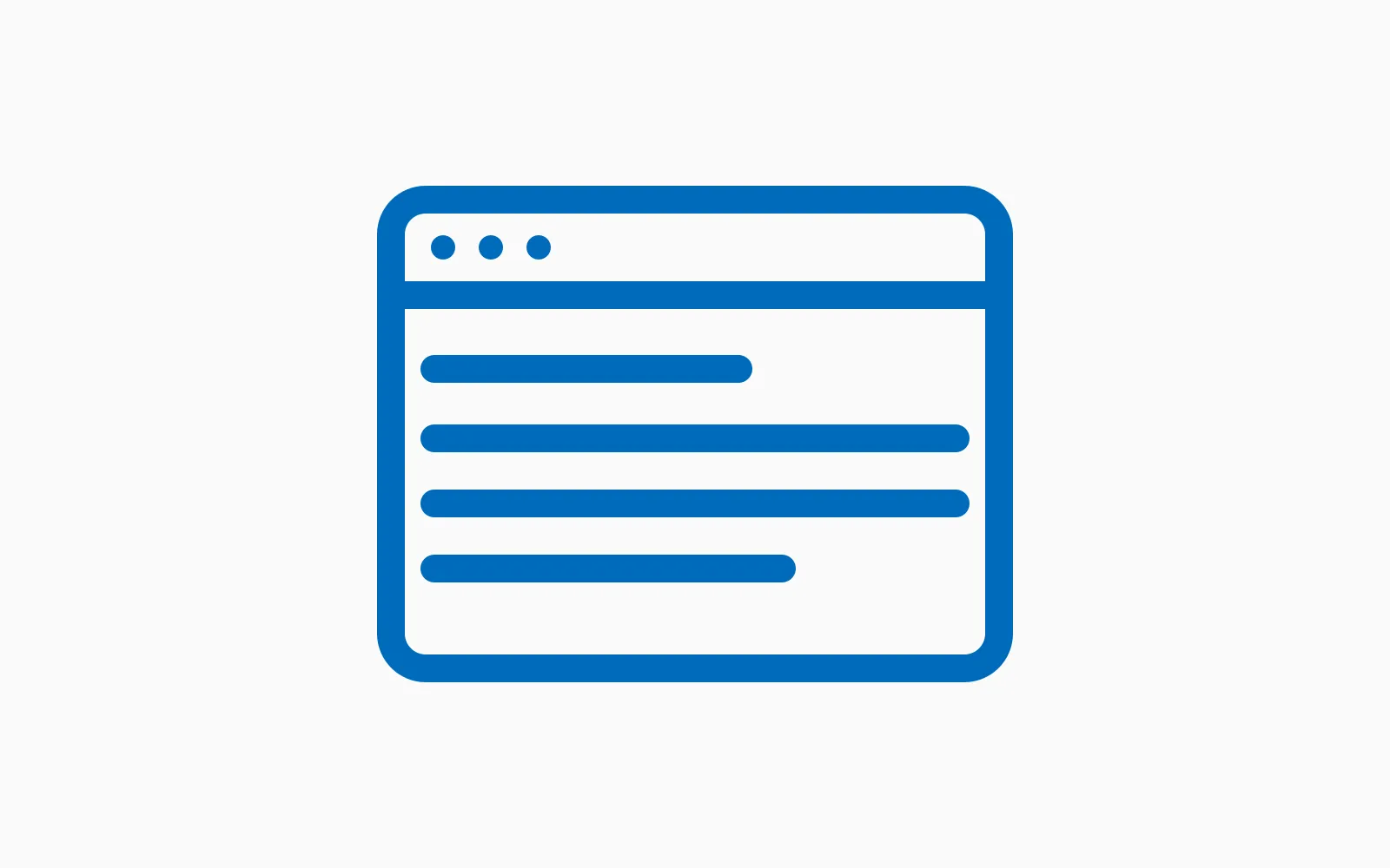 Line illustration for a blog website