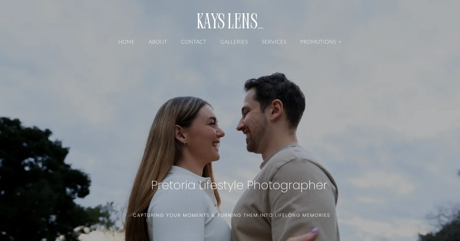 Kays Lens Co. website, designed and built by STRKR